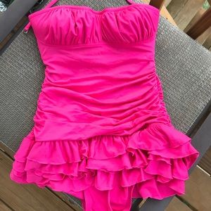 Juicy Couture small pink one piece swimsuit